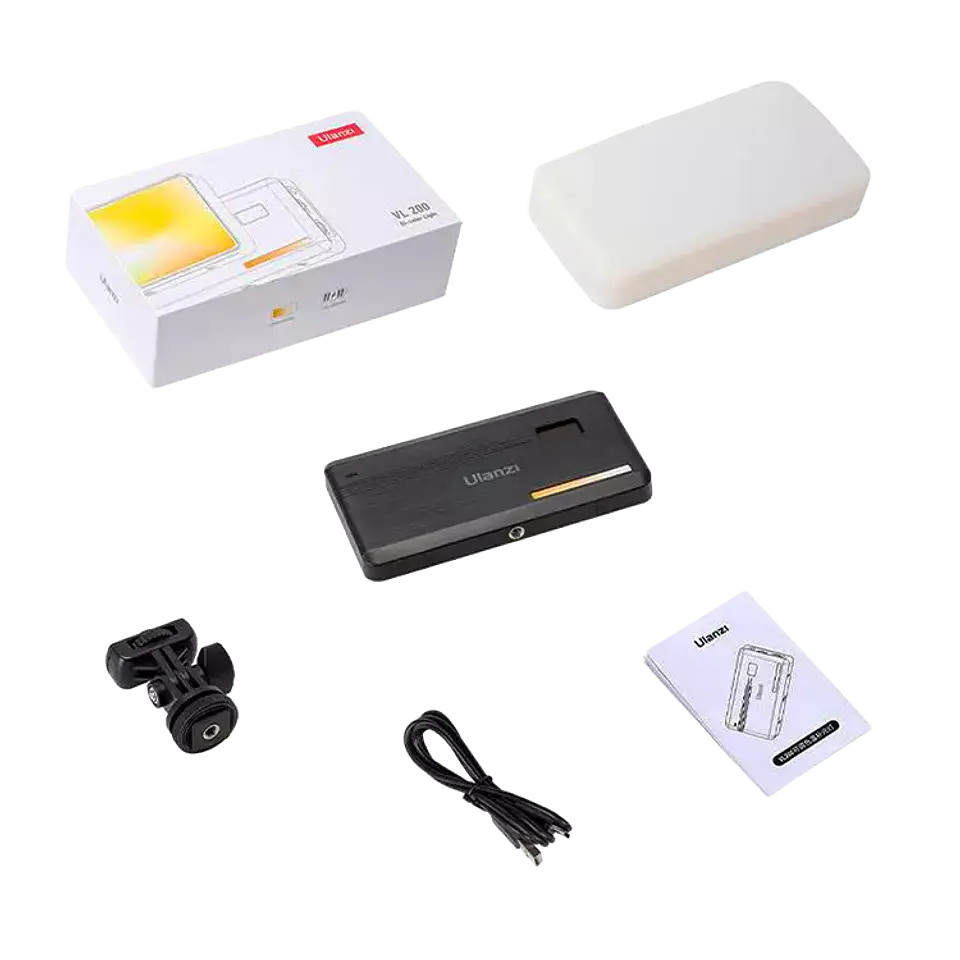 Luz Led Ulanzi VL200 RGB Bicolor Recargable hasta 9000k 2