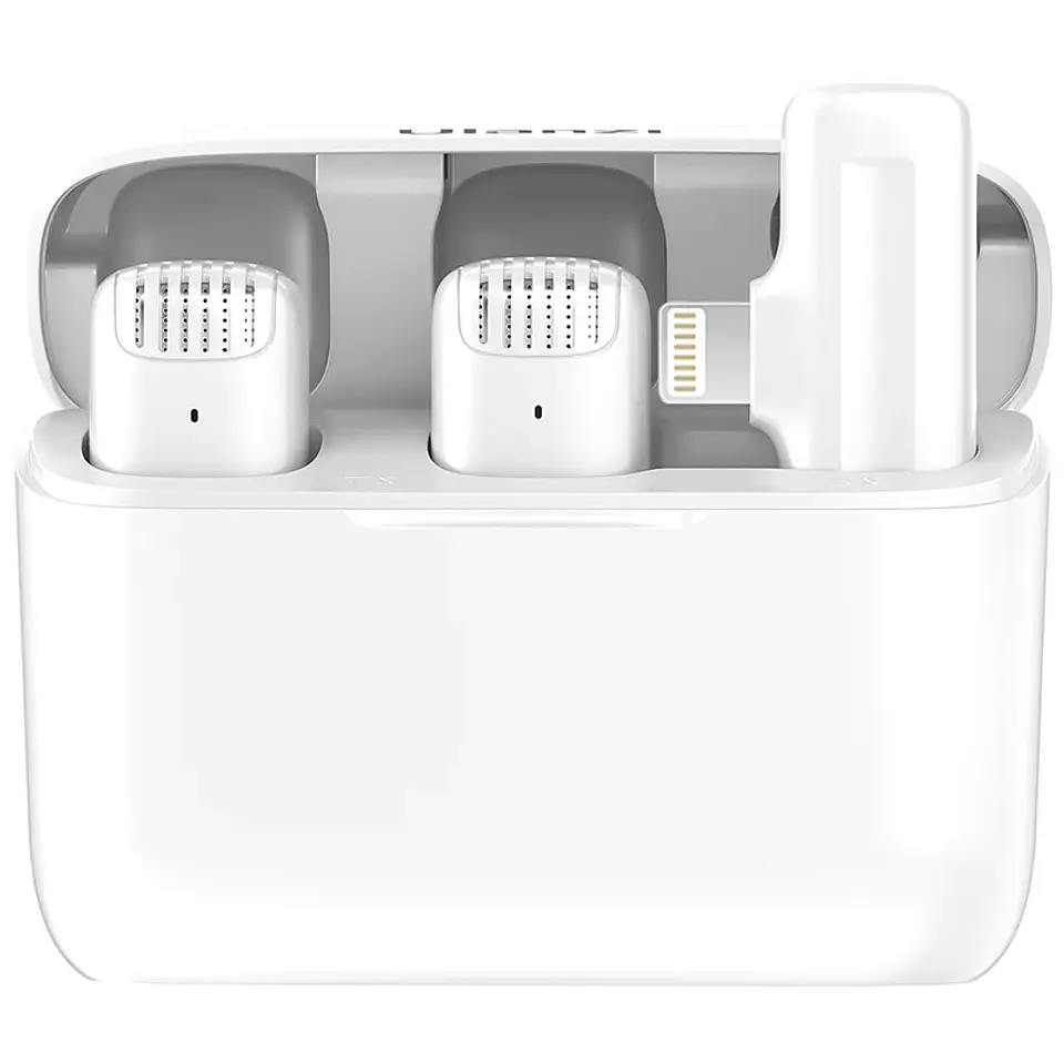 Micrófono Inalámbrico Ulanzi J12 Lightning para Iphone con estuche de Carga 1