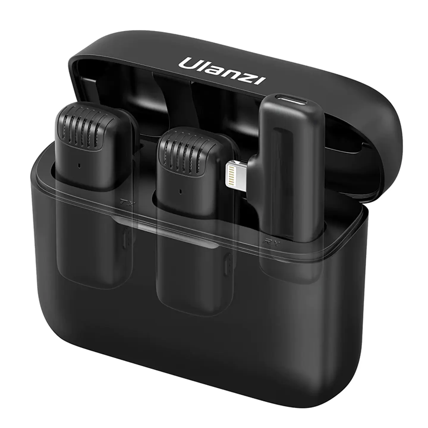 Micrófono Inalámbrico Ulanzi J12 Lightning para Iphone con estuche de Carga 2