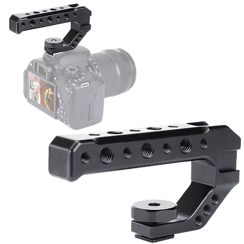 Soporte Grip de Agarre Universal Superior 3 Adaptadores para Luz Micrófono
