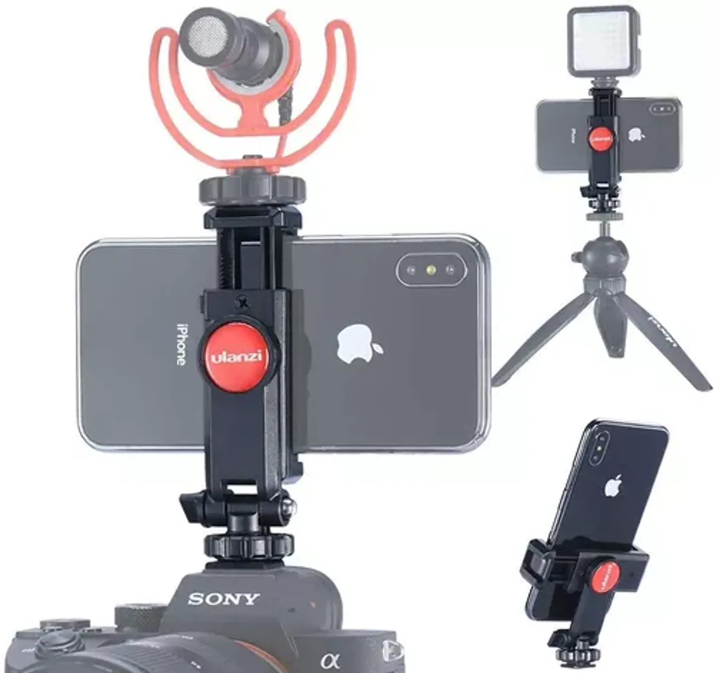 Soporte Ulanzi ST-06S Multifunción para Celular con Zapata para Cámara 1