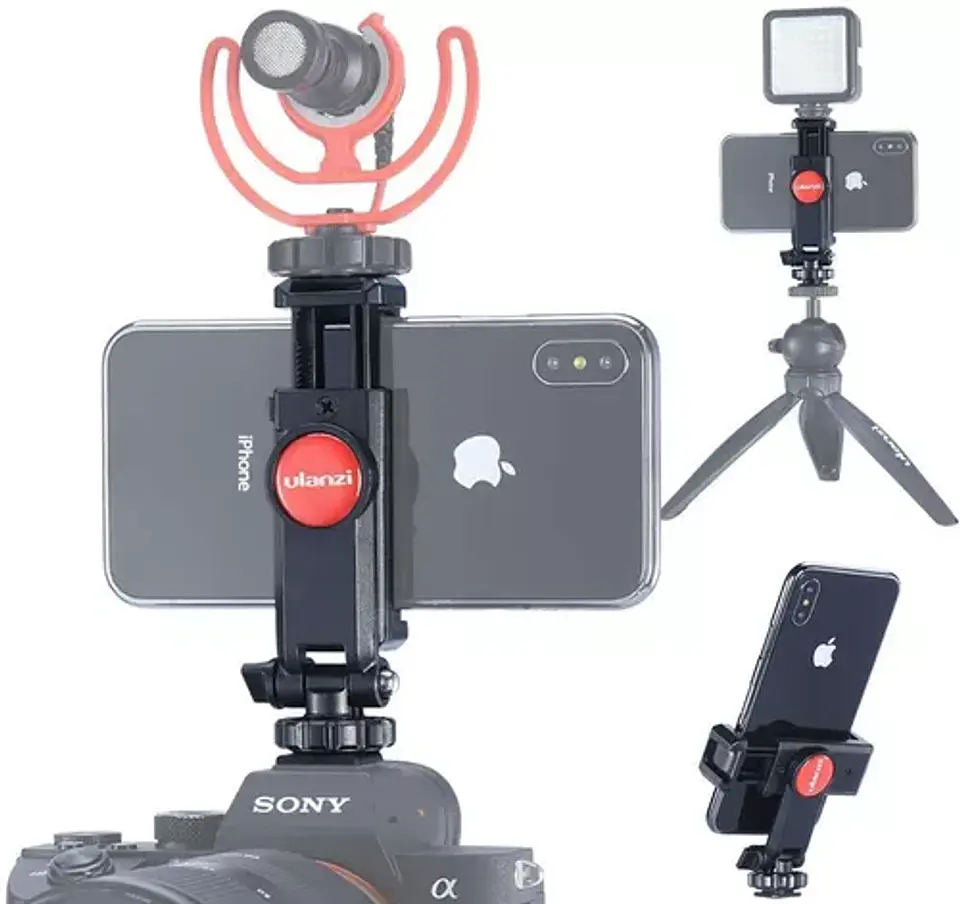 Soporte Ulanzi ST-06S Multifunción para Celular con Zapata para Cámara 1