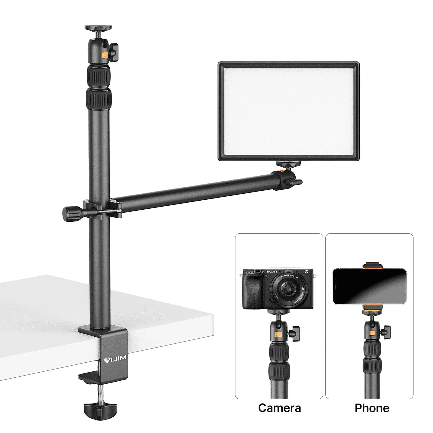 Soporte Cenital de Mesa Doble Universal Ulanzi Vijim LS02 1