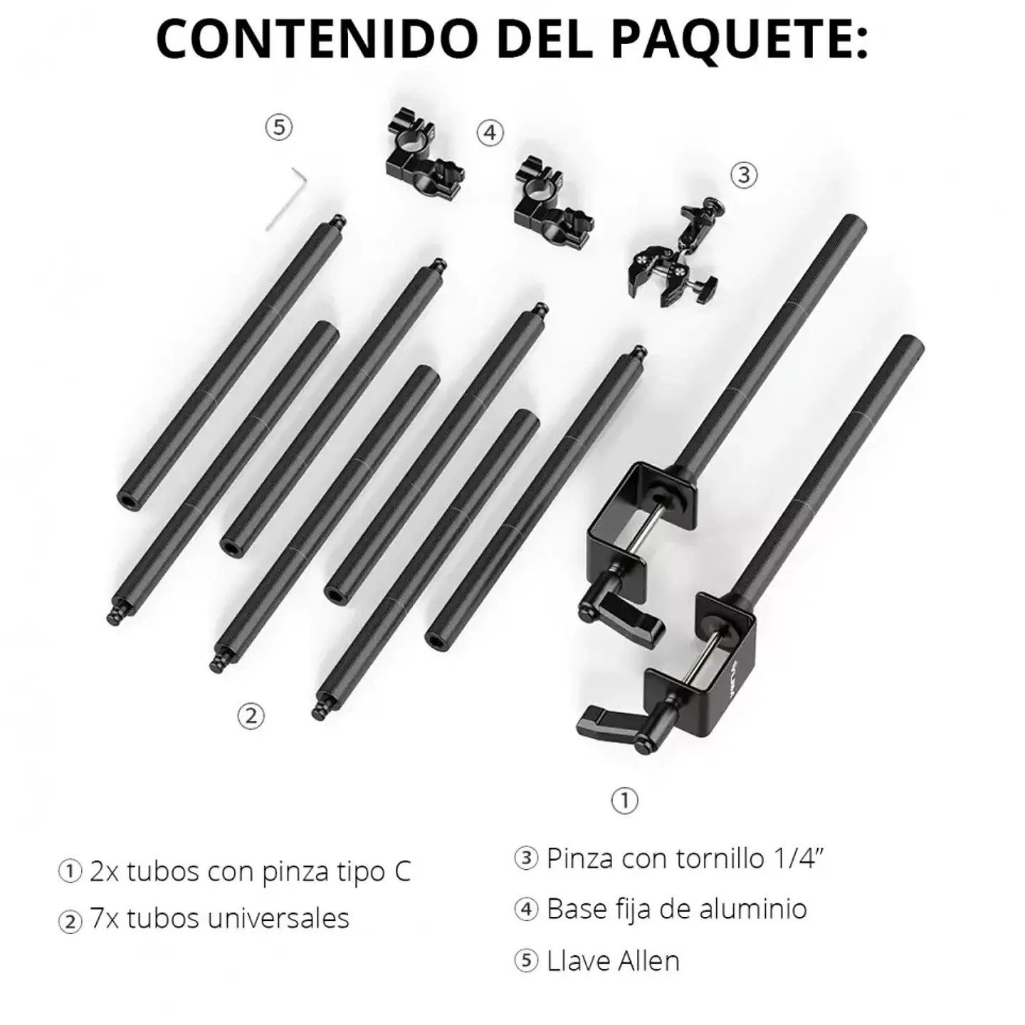 Soporte Portafondos Ulanzi Vijim LS15 para Estudio de Mesa 2