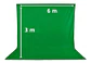 Fondo Telón de Estudio Fotográfico Chromakey 3m x 6m Verde Blanco o Negro - Miniatura 1