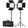 Juego de 2 luces Estudio Profesional GVM 800D RGB 5600k