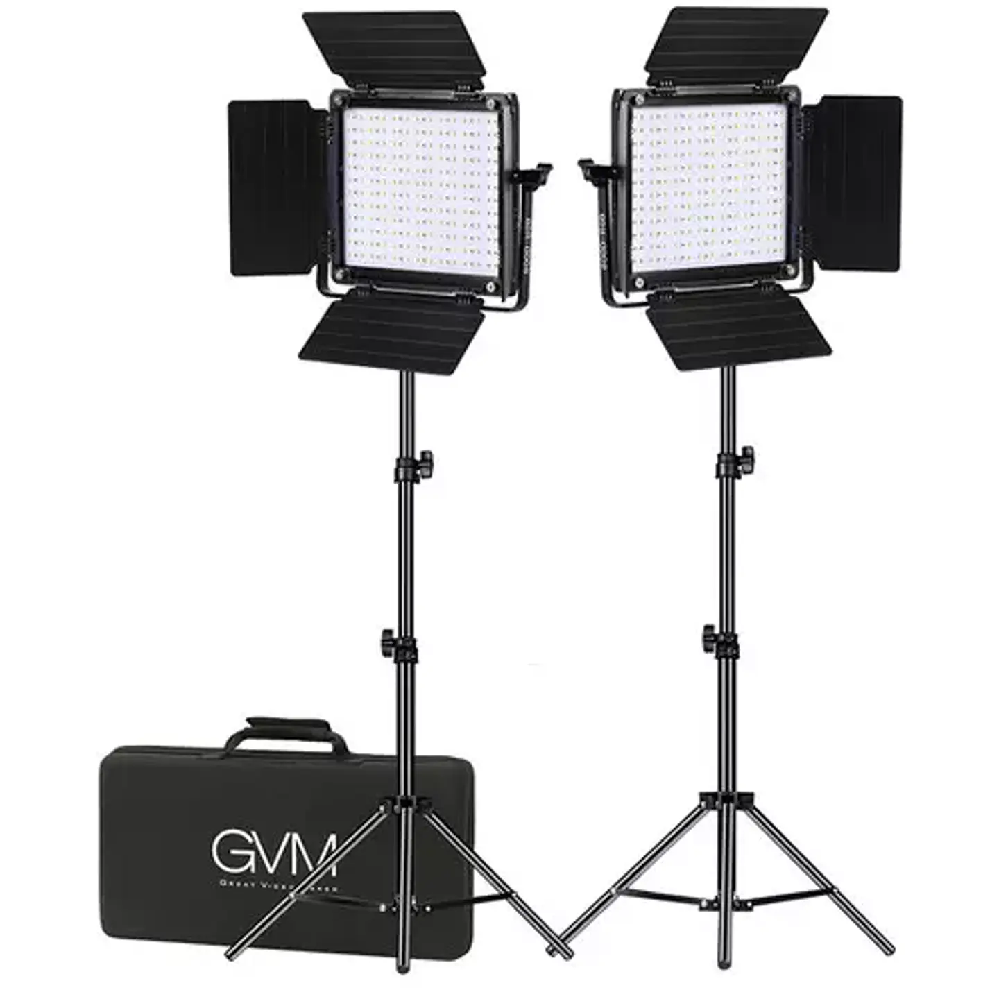 Juego de 2 luces Estudio Profesional GVM 800D RGB 5600k 3