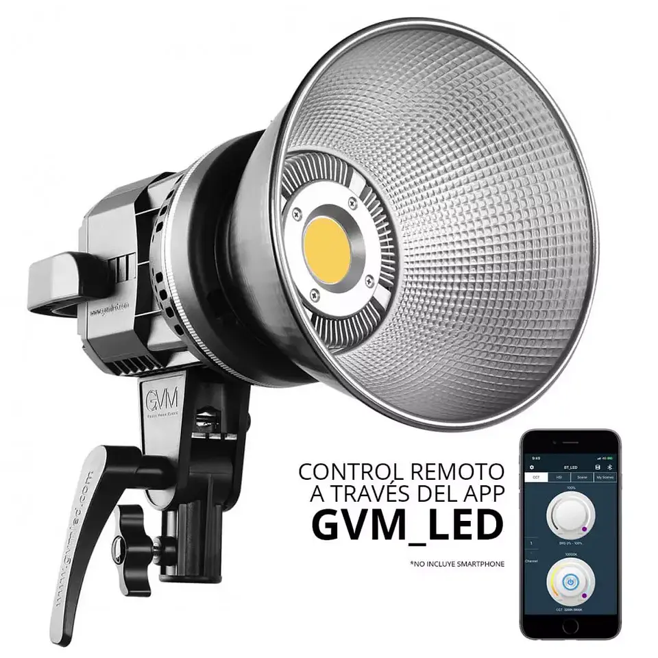 Juego de 3 luces LED GVM P80S II 5600k 2