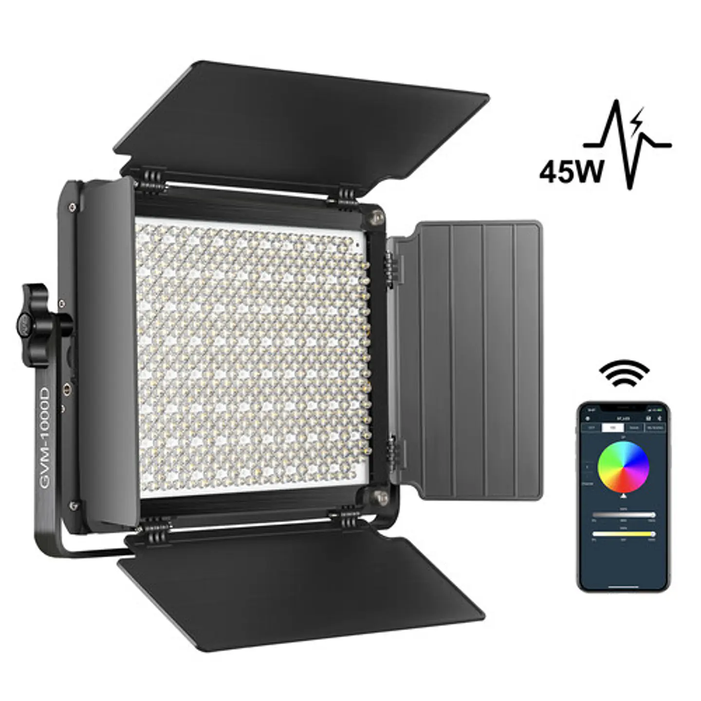 Luz led Estudio Profesional GVM 1000D RGB 5600k 1