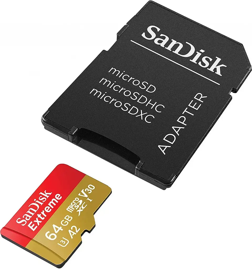 Memoria Sandisk Extreme 64gb Micro SD Clase 10 U3 V30 4k 1
