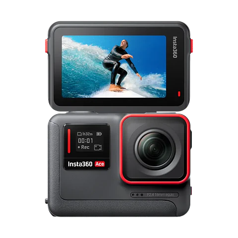 Cámara de acción Insta360 Ace 6k IA Lcd giratorio táctil 48mpx