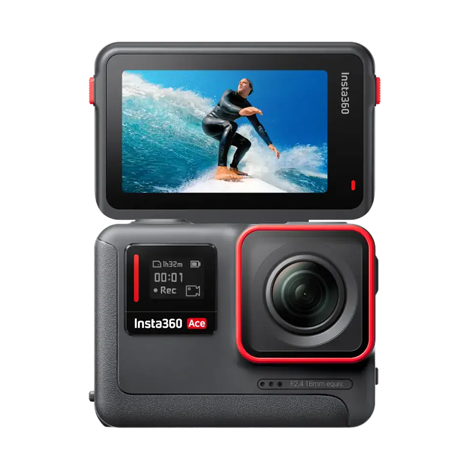 Cámara de acción Insta360 Ace 6k IA Lcd giratorio táctil 48mpx 1