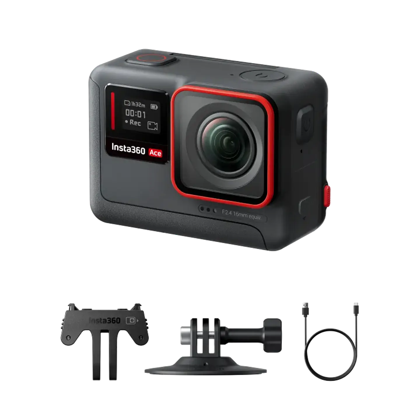 Cámara de acción Insta360 Ace 6k IA Lcd giratorio táctil 48mpx 4