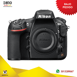 Nikon FX D810 Cuerpo 36.3 Mpx con Memoria 32gb y Estuche