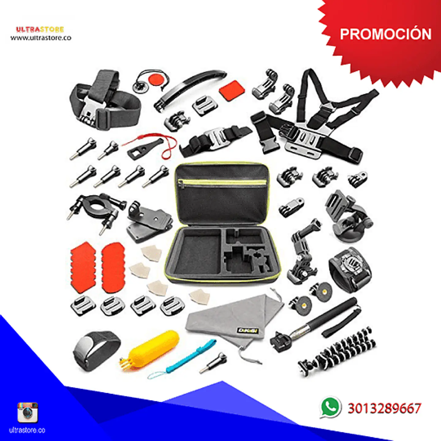 Kit de 50 Accesorios para GoPro SjCam Sport Cam y más 1