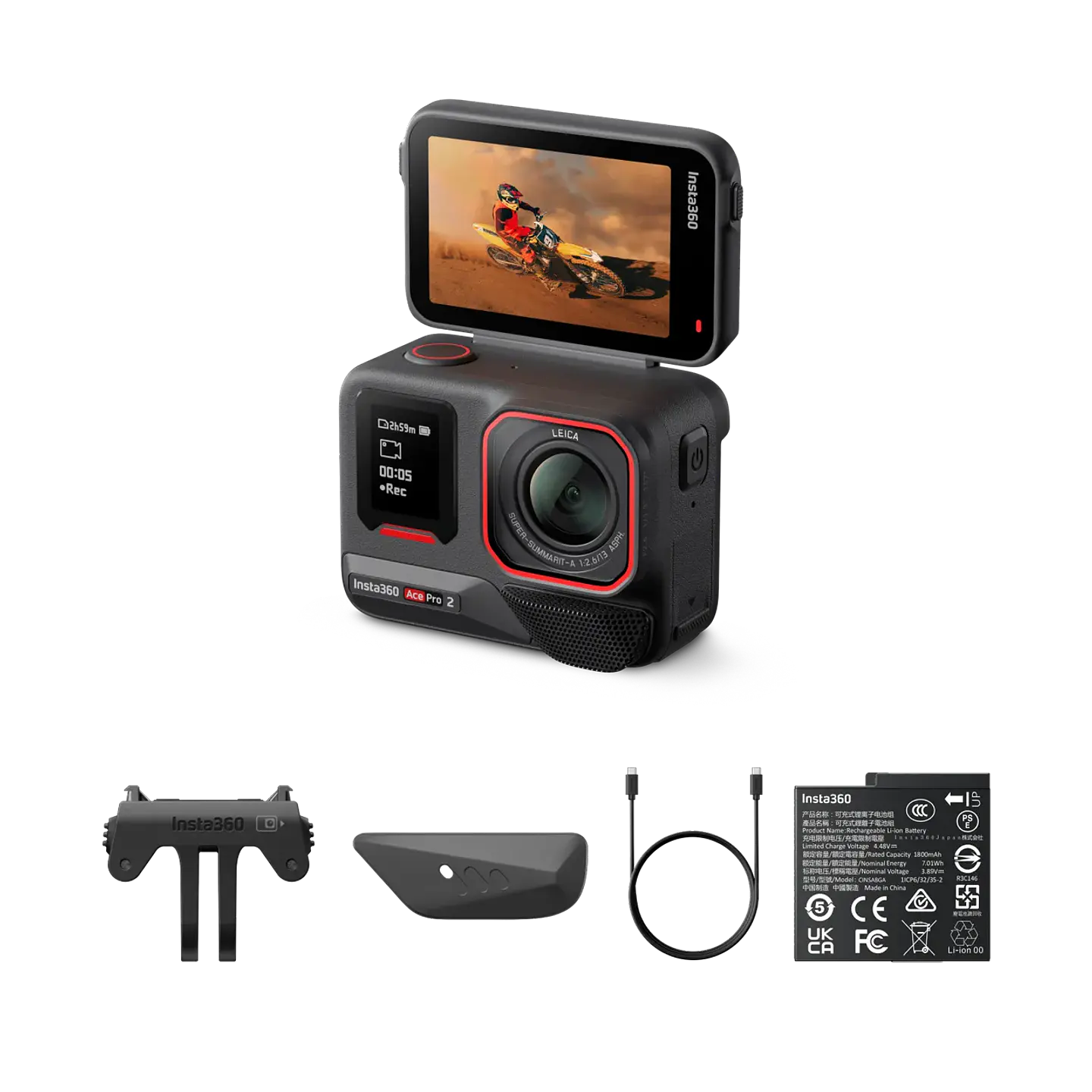 Nueva Cámara Insta360 Ace Pro 2 8k Lente Leica IA Lcd giratorio táctil 2