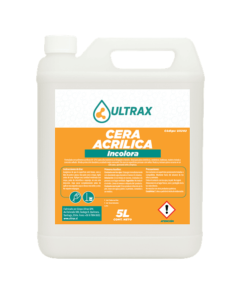 Cera Acrílica Incolora ULTRAX 5L