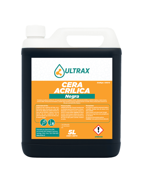 Cera Acrílica Negra ULTRAX 5L