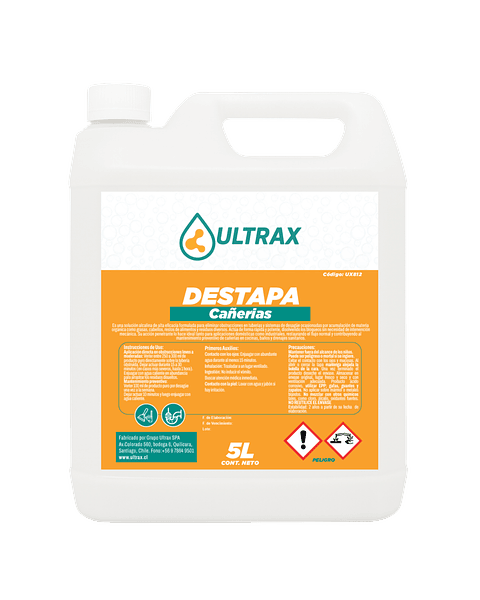 Destapa Cañerías ULTRAX 5L