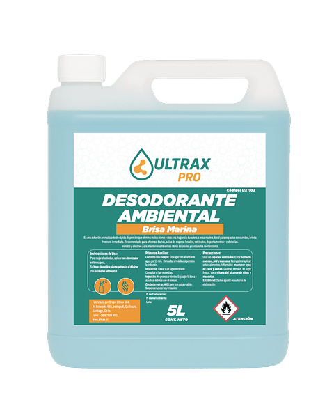 Desodorante Ambiental Brisa Marina ULTRAX PRO 5L