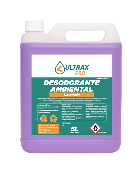 Desodorante Ambiental Lavanda ULTRAX PRO 5L
