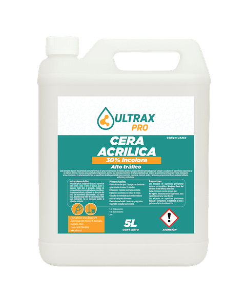 Cera Acrílica 30% ULTRAX PRO 5L