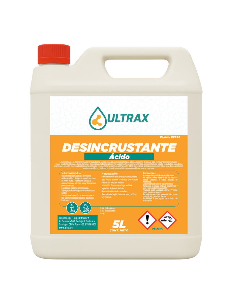 Desincrustante Ácido ULTRAX 5L 1