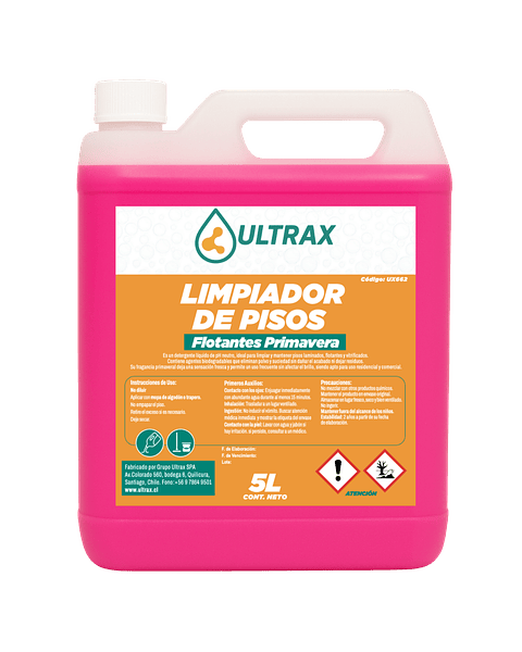 Limpiador de Pisos Flotantes ULTRAX 5L