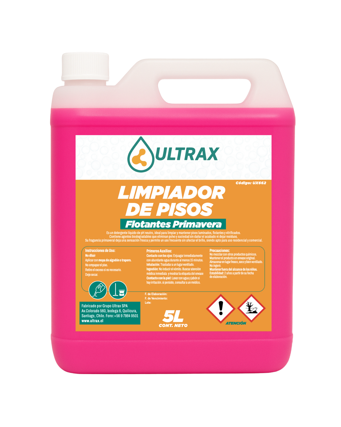 Limpiador de Pisos Flotantes ULTRAX 5L 1