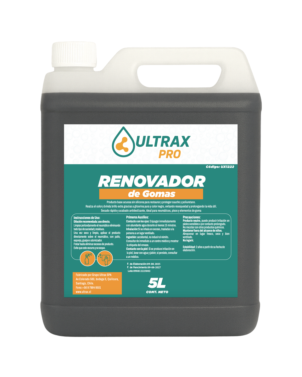 Renovador de Gomas Concentrado ULTRAX PRO 5L 1