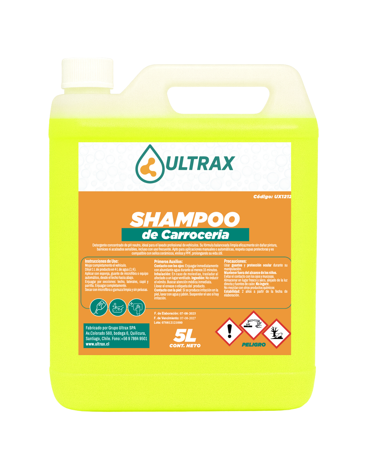Shampoo de Carrocería ULTRAX 5L 1