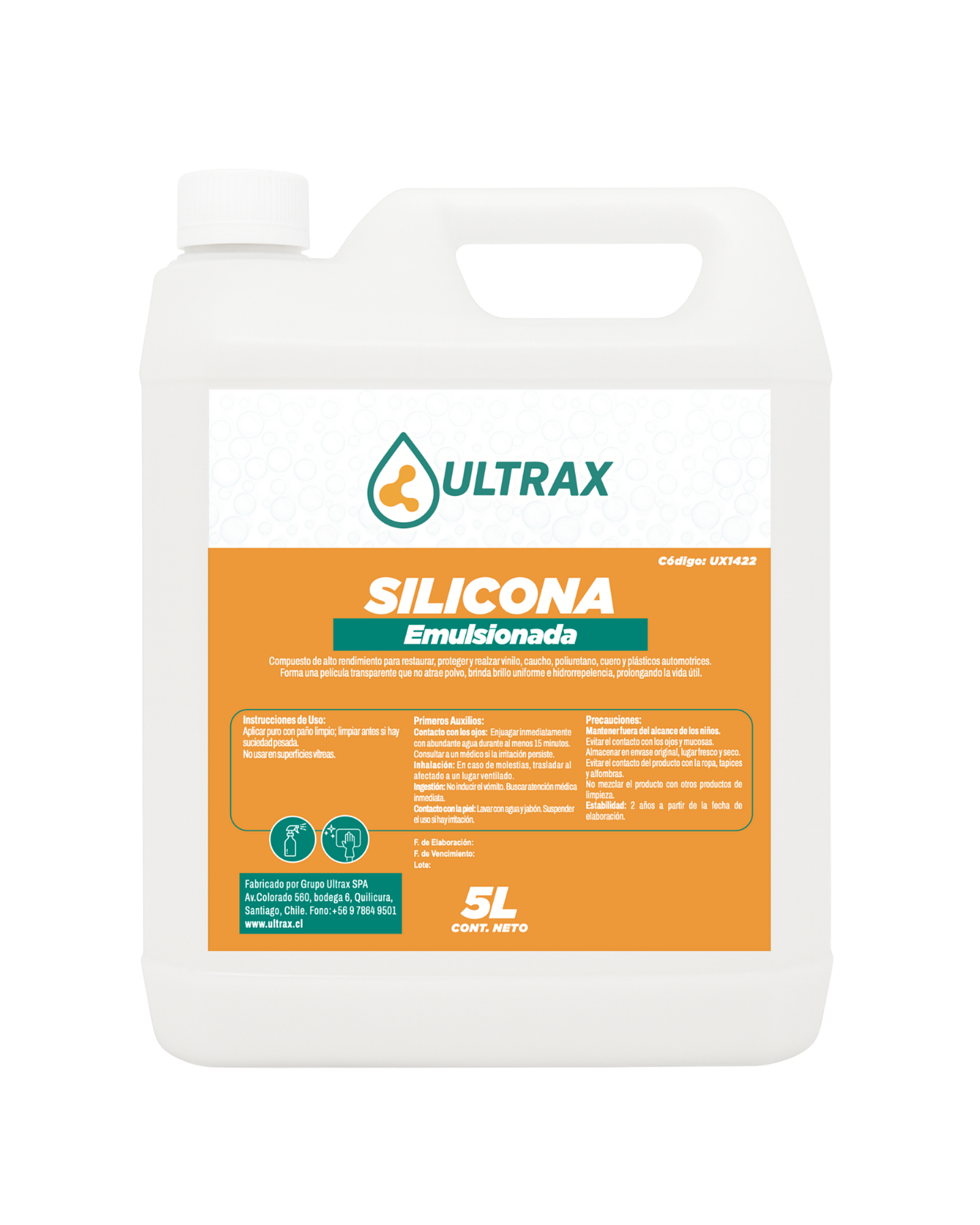 Silicona Emulsionada ULTRAX 5L 1