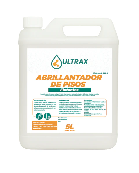 Abrillantador de Pisos Flotantes ULTRAX 5L