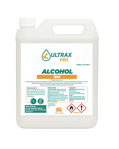 ALCOHOL GEL ULTRAX PRO ENV 5L