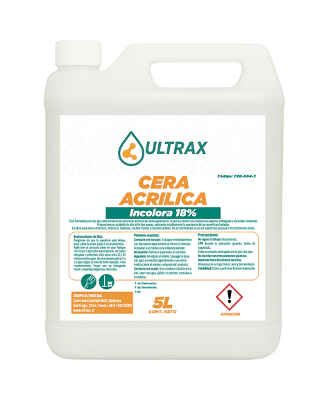 CERA ACRÍLICA 18% ULTRAX ENV 5L