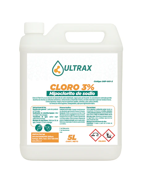 CLORO 3% ULTRAX ENV 5L