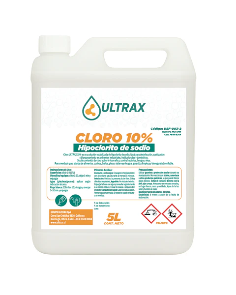 CLORO 10% ULTRAX ENV 5L