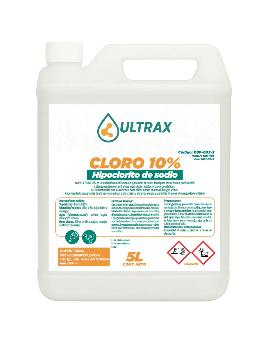 CLORO 10% ULTRAX ENV 5L 1