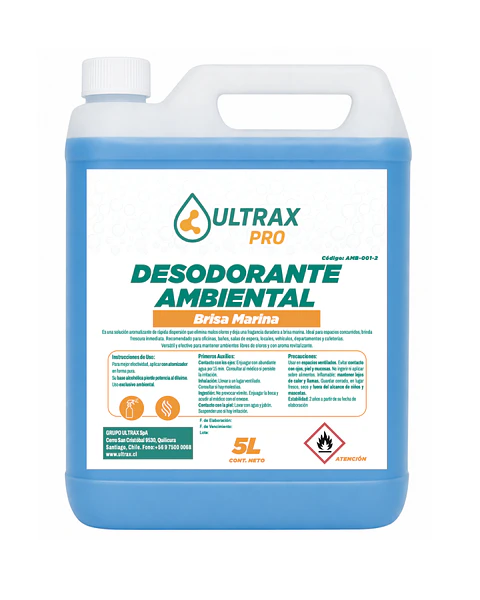 DESODORANTE AMBIENTAL BRISA MARINA ULTRAX PRO ENV 5L