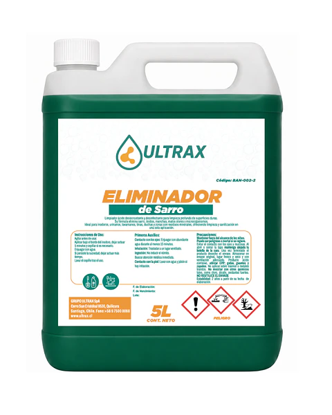 ELIMINADOR DE SARRO ULTRAX ENV 5L
