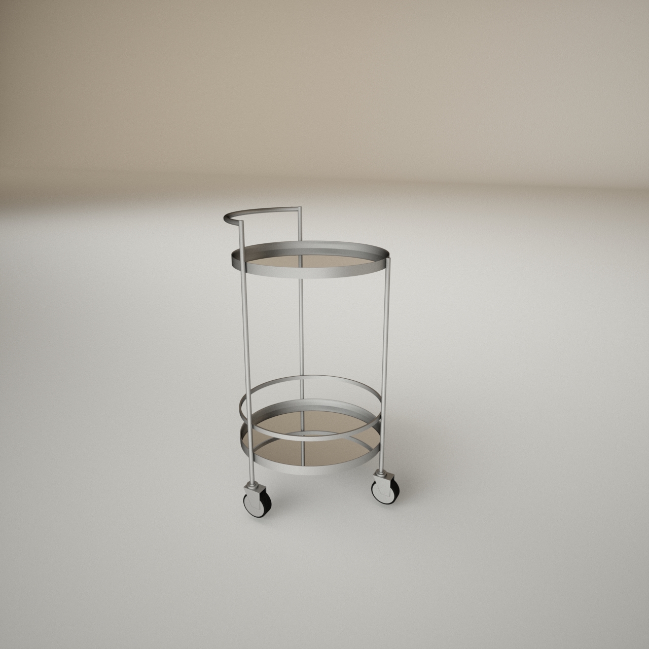 Carrito Bar Pullay Plateado