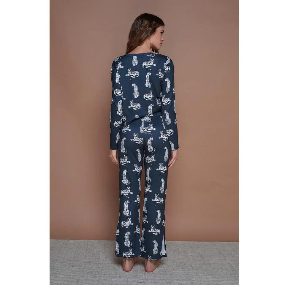 Pijama Lucie Milos Azul Polera/Pantalón 3