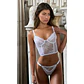 Conjunto Corset Night & Sexy Naomi Blanco - Miniatura 3