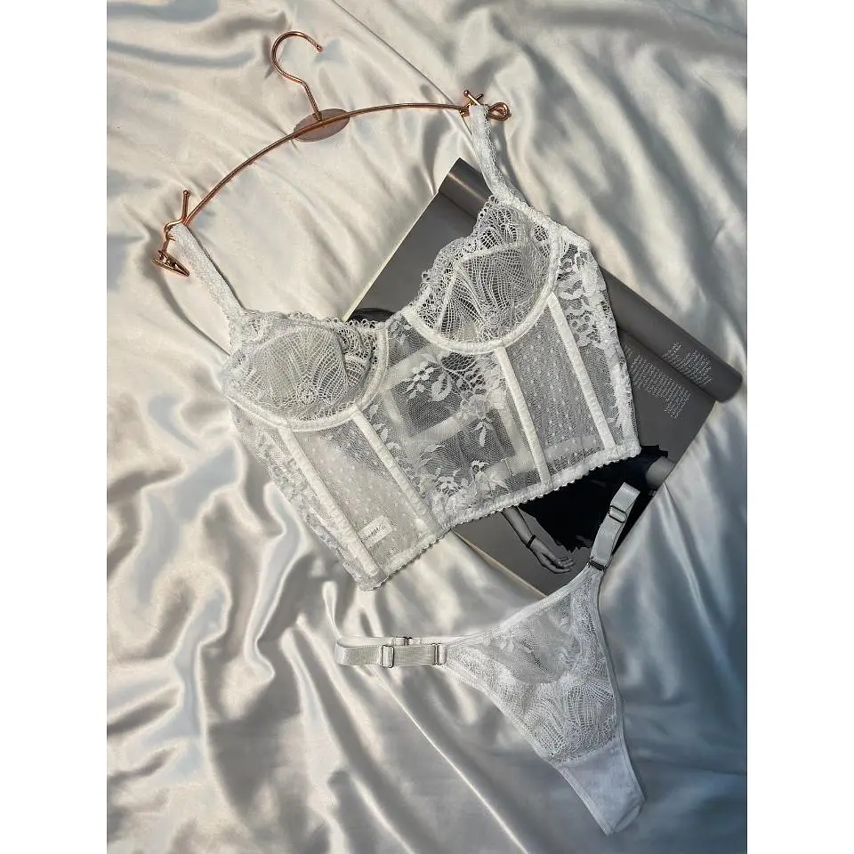 Conjunto Corset Night & Sexy Naomi Blanco 8