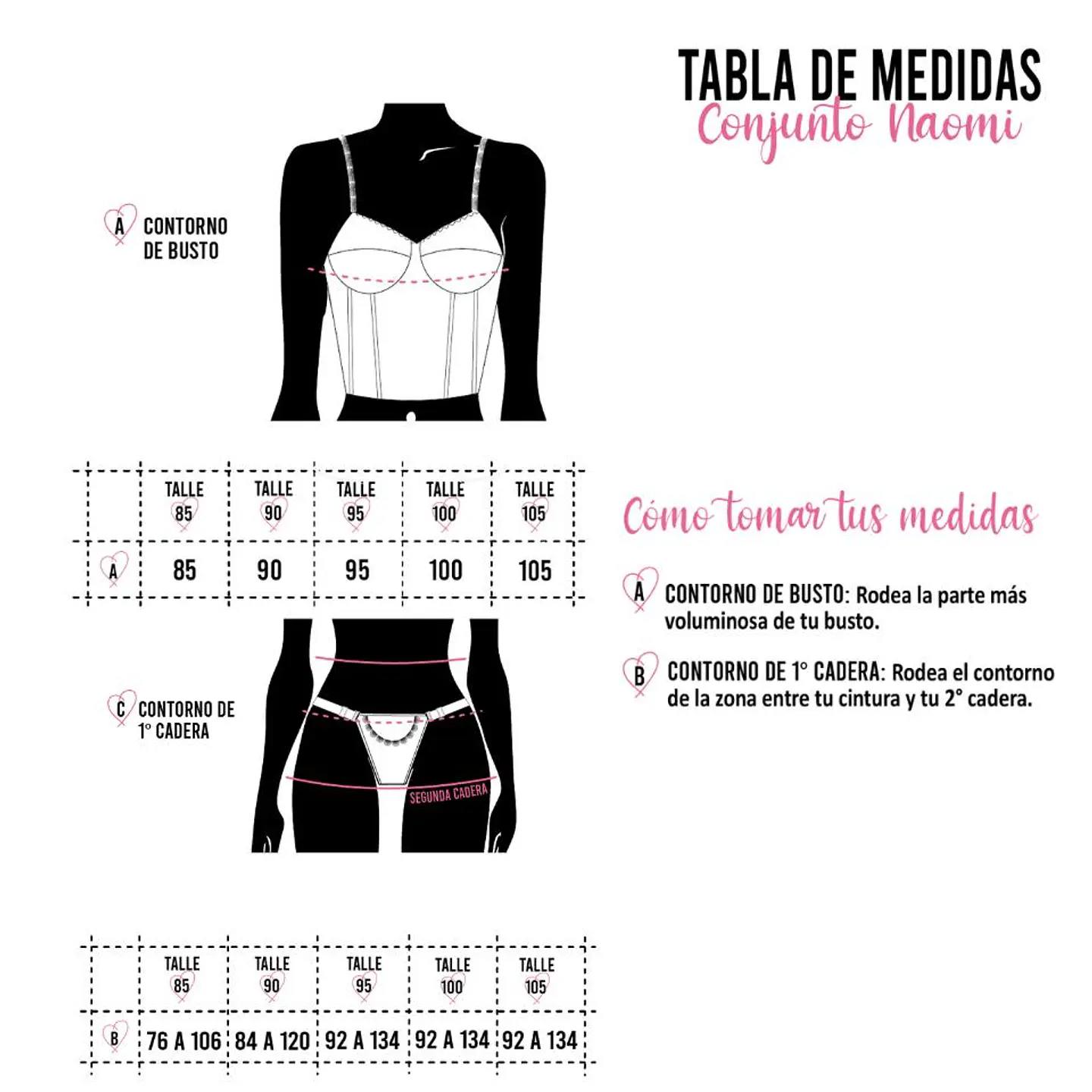 Conjunto Corset Night & Sexy Naomi Blanco 20