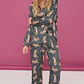 Pijama Olive Punalu Petroleo Camisa/Pantalón - Miniatura 1