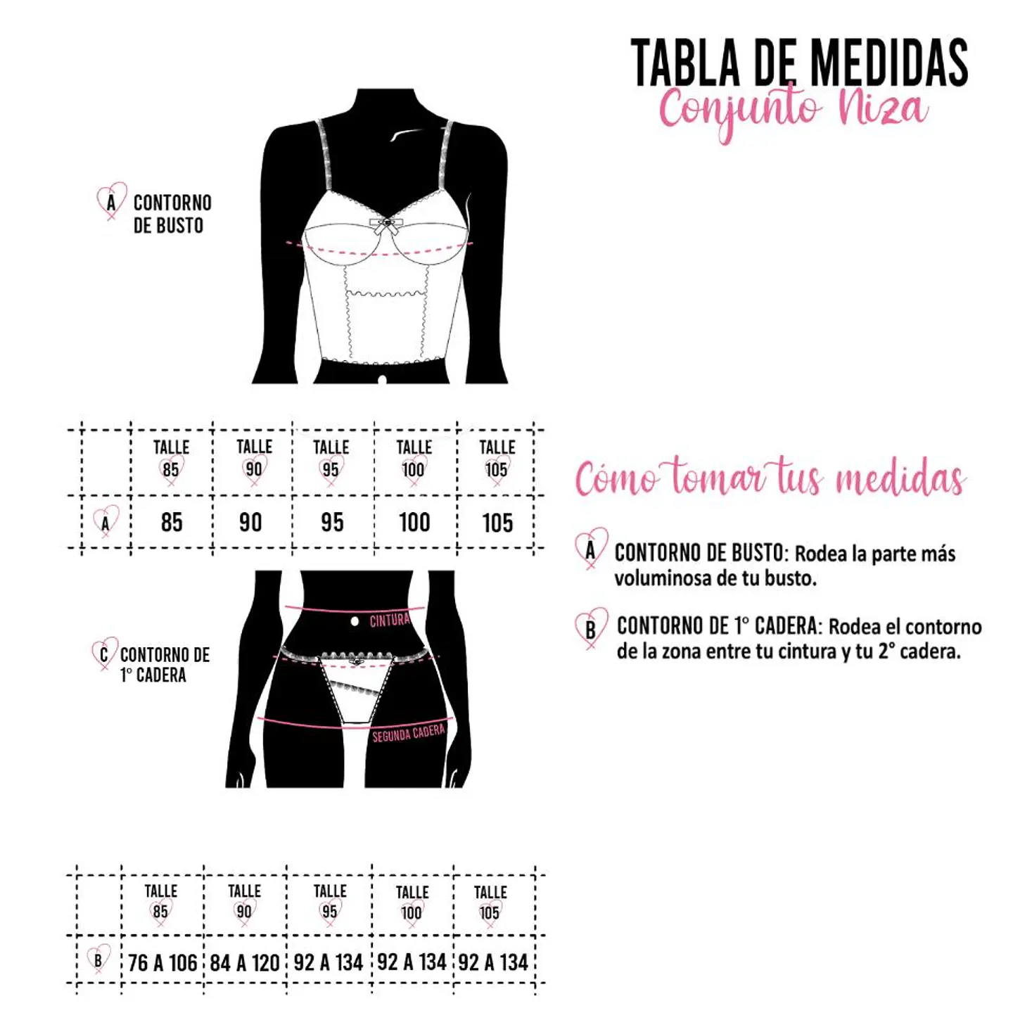 Conjunto Night & Sexy Niza Negro 13