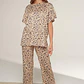 Pijama Emilia Animal Print Polera/Pantalón - Miniatura 1