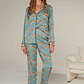 Pijama Joy Chipre Azul Camisa/Pantalón - Miniatura 1