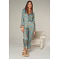Pijama Joy Chipre Azul Camisa/Pantalón - Miniatura 2